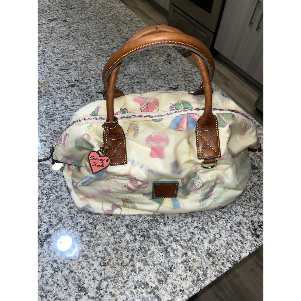 Dooney & Bourke Miami Summertime Beach Days Small Duffle Weekender Bag